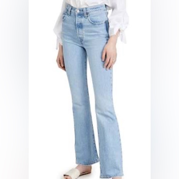 Levi's Denim - Levi’s ribcage button fly high rise boot cut jeans size 30x33
